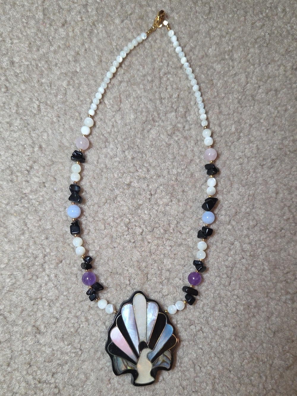 Lee Sands Peacock Necklace